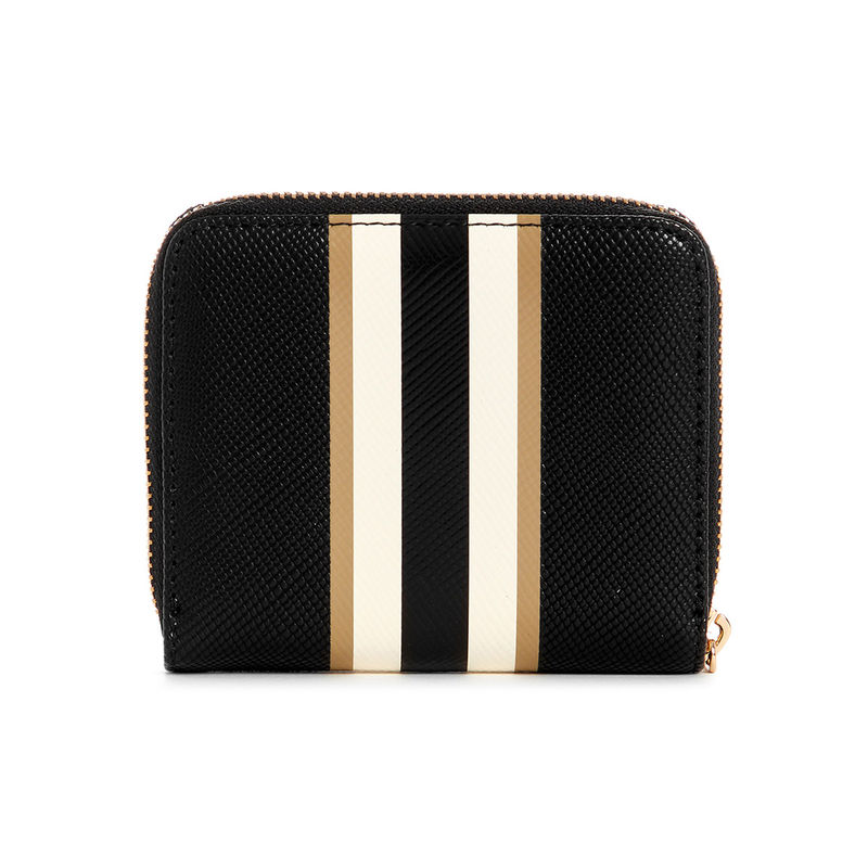 Buy Guess Black Textured Laurel Small Zip Around Wallet Online
