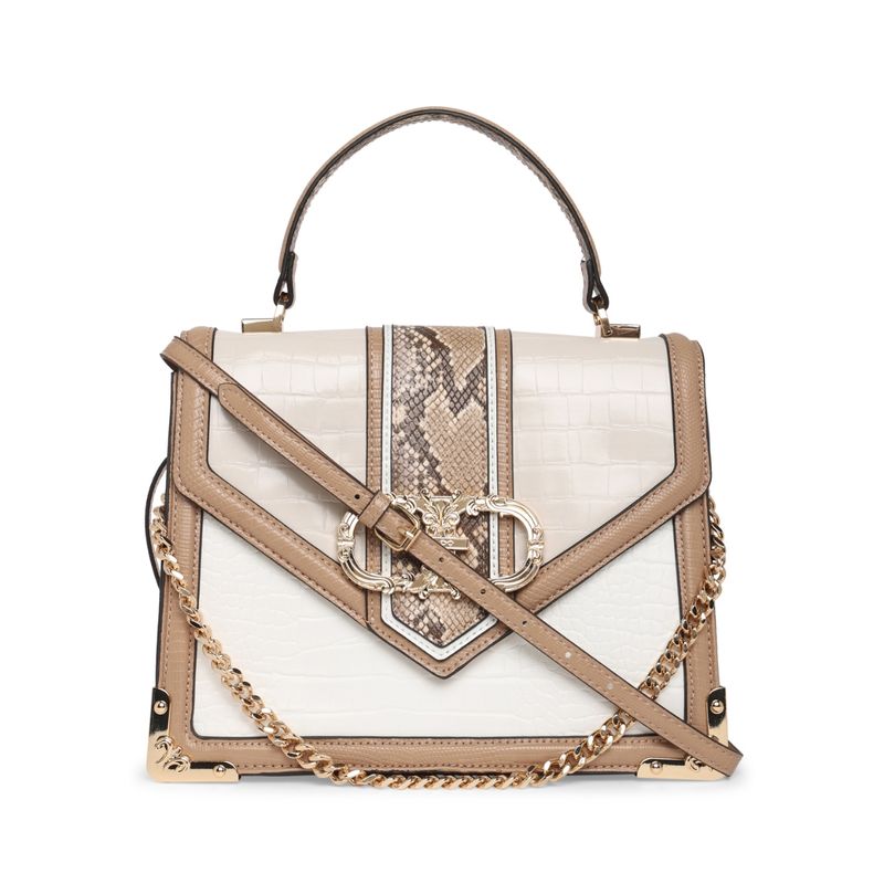 Buy Aldo Printed Beige Top Handle Satchel Bag Online