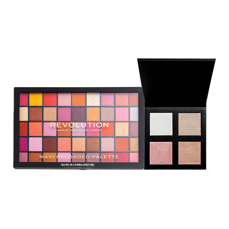 Makeup Revolution Beauty Eyeshadow + Highlighter Combo- 1