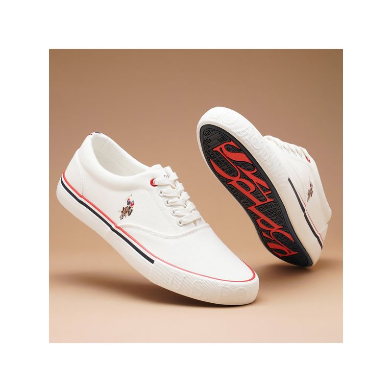 U.S. POLO ASSN. Men White CLYDE 2.0 Casual Sneakers (UK 6)