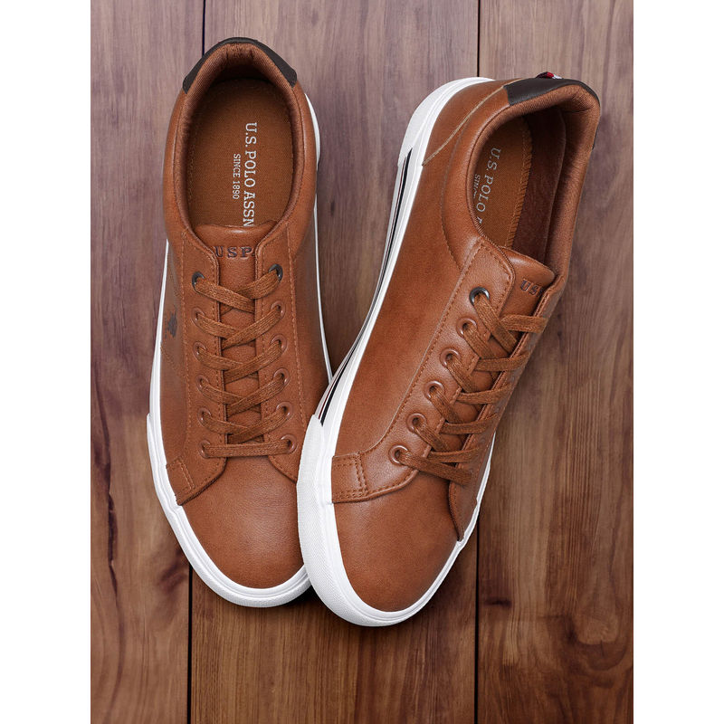 U.S. POLO ASSN. Men PADRY 3.0 Brown Sneakers (UK 7)