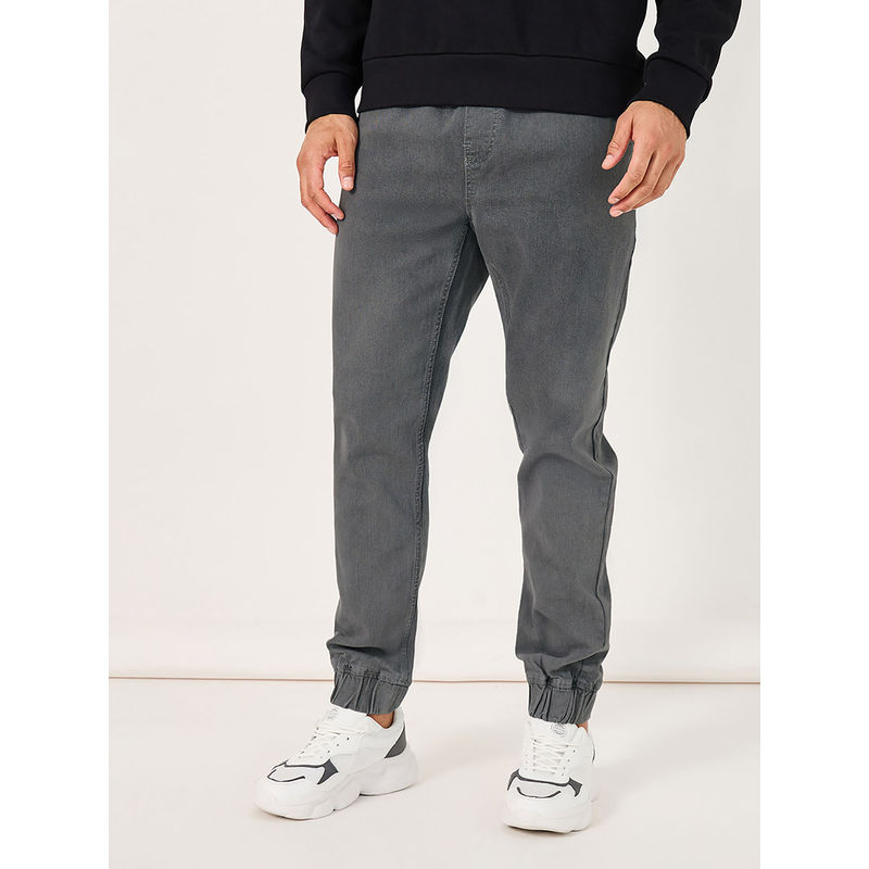 Styli Men Solid Slim Fit Joggers (32)
