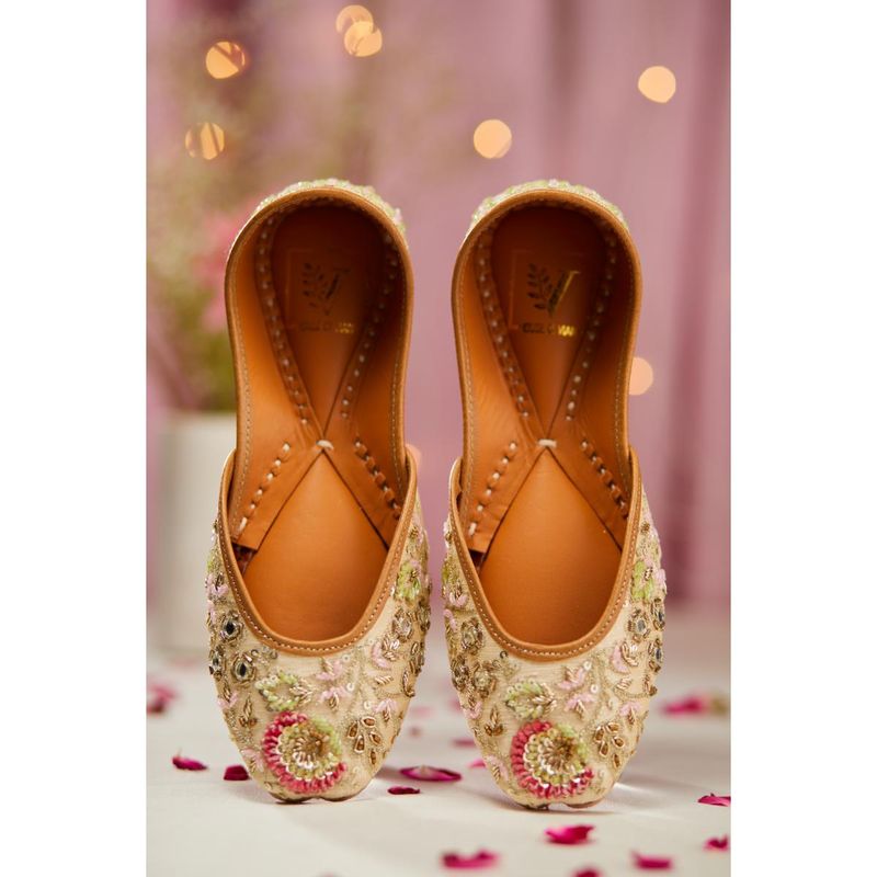 House of Vian Gulmohar Multi-Color Juttis (EURO 36)