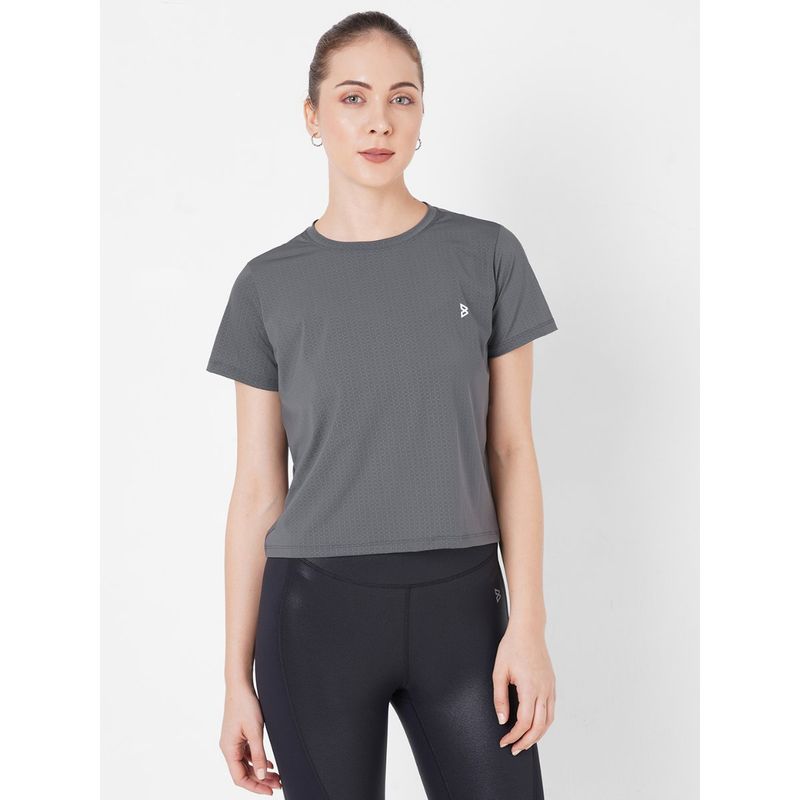 BODD ACTIVE Smokey Grey Boxy T-Shirts (XS)