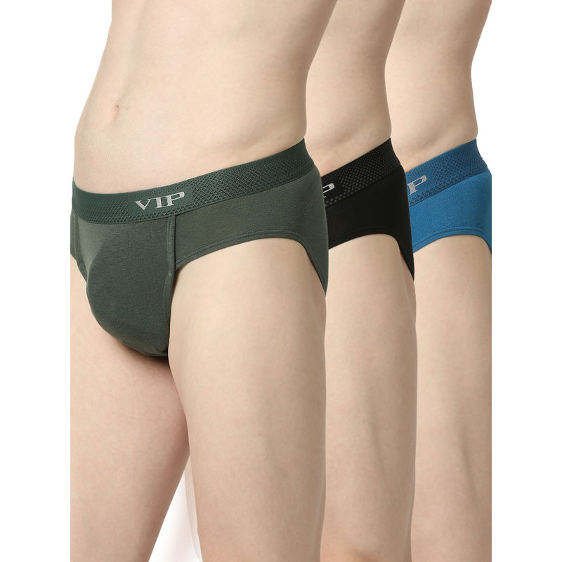 VIP Skimpys Men Briefs Assorted (Pack of 3) (XL)