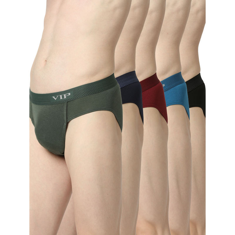 VIP Skimpys Men Briefs Assorted (Pack of 5) (XL)