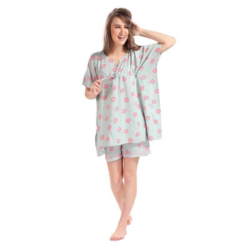 PIU Womens Kaftan Style Shorts Grey (Set of 2) (S)