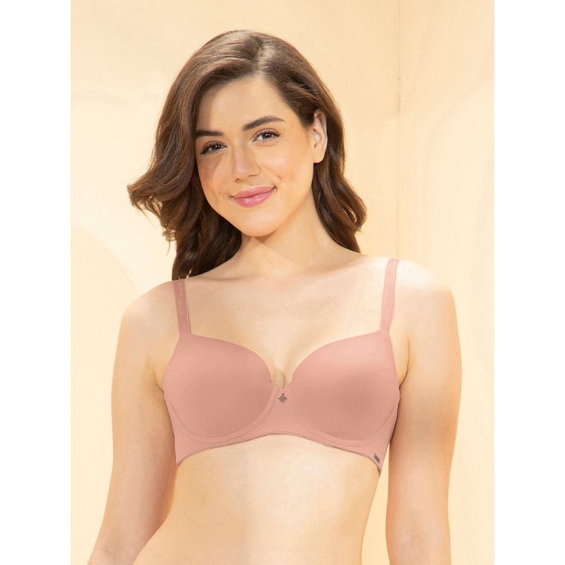 Amante Women Pink Padded Wired Effortless Bliss T-Shirt Bra (32B)