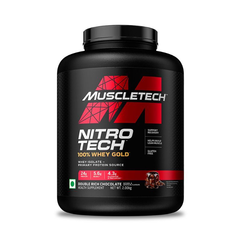 MuscleTech Nitrotech 100% Whey Gold - Double Rich Chocolate