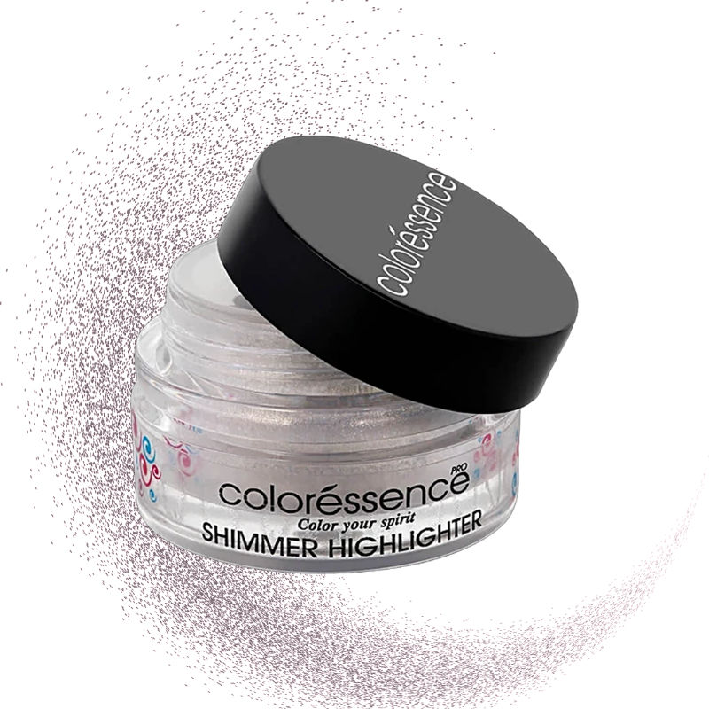 Coloressence Glow Dust Shimmer Highlighter, Copper Ultra-Fine Pigments, Long-Lasting Glow