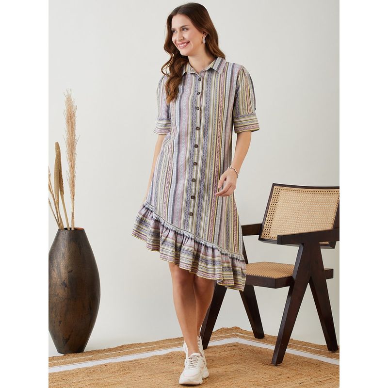 worth the view button down denim dress | medium wash