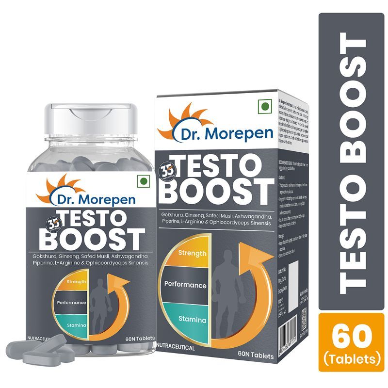 Buy Dr. Morepen Testosterone Booster Tablets For Men 60S Online