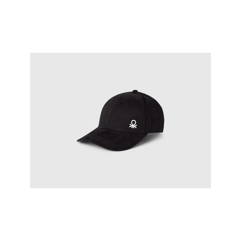 United Colors of Benetton Solid Baseball Cap - Black (M)