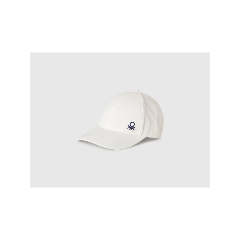 United Colors of Benetton Solid Baseball Cap - White (M)