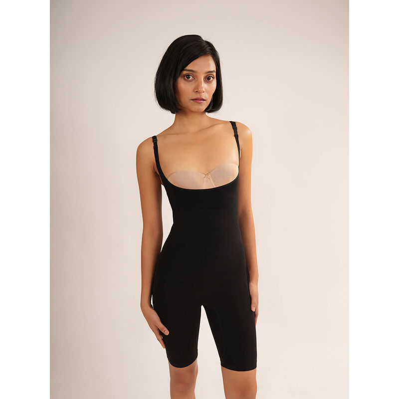 Theater Mid Thigh Body Shaper Without Bust Black (XS)