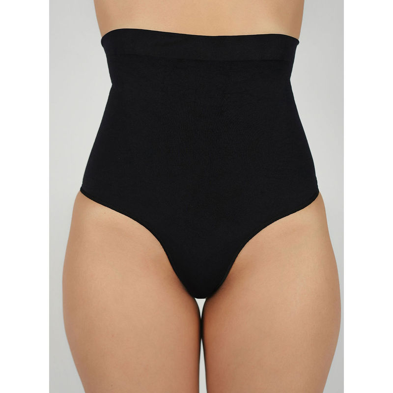 Theater High Waisted Thongs Black (S/M)