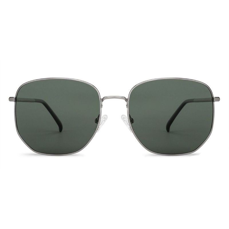 Buy John Jacobs JJ Tints S12807 Gunmetal Black Full Rim Hexagonal C3  Polarized Sunglasses Size-57 Online