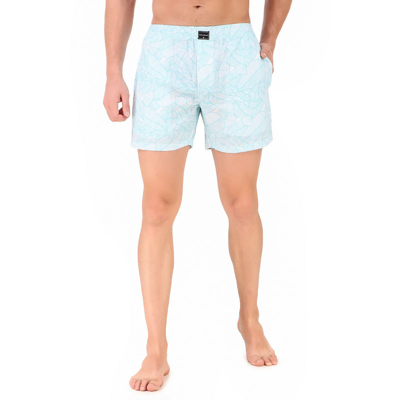 Toffcraft Austin Beach Blue Boxer Shorts White (M)
