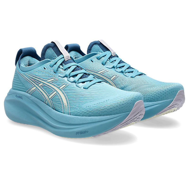 ASICS GEL-NIMBUS 27 Women Stillwater Blue Running Shoes (UK 10)