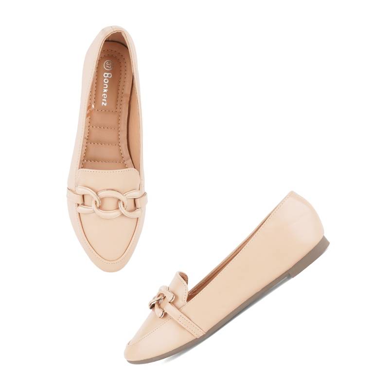 Iconics Nude Women Solid Ballerinas (EURO 36)