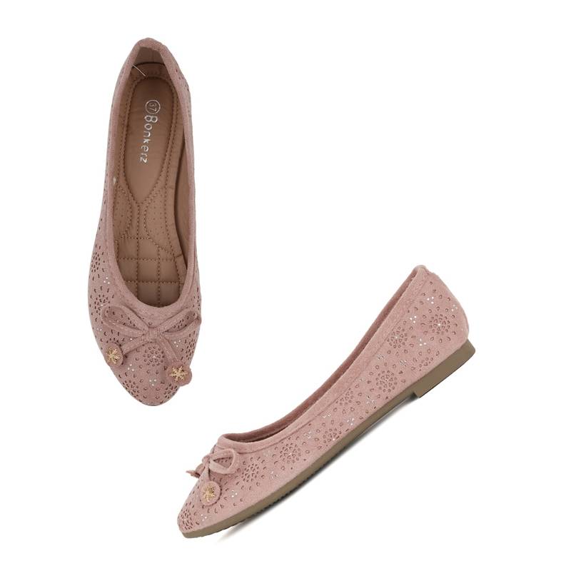 Iconics Pink Women Embellished Ballerinas (EURO 36)