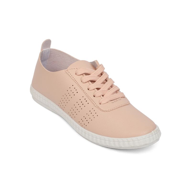 Iconics Peach Women Solid Sneakers (EURO 37)
