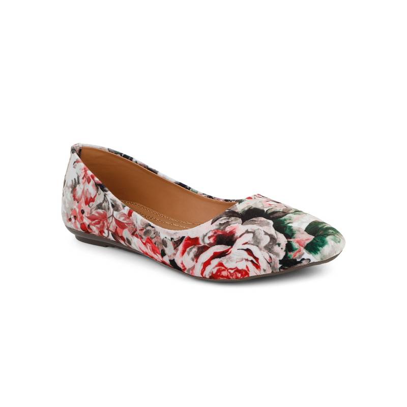 Iconics Pink Floral Women Floral Ballerinas (EURO 38)