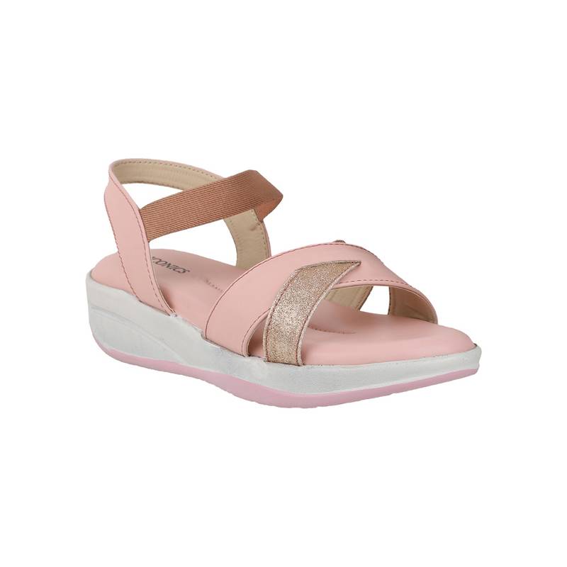Iconics Pink Women Glittered Sandals (EURO 38)