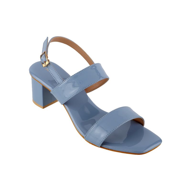 Iconics Blue Women Solid Heels (EURO 40)