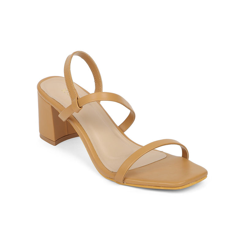 Iconics Camel Women Solid Sandals (EURO 40)