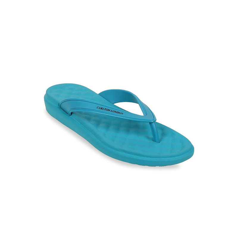 Carlton London Solid Sea Blue Flip Flops (EURO 37) (EURO 37)