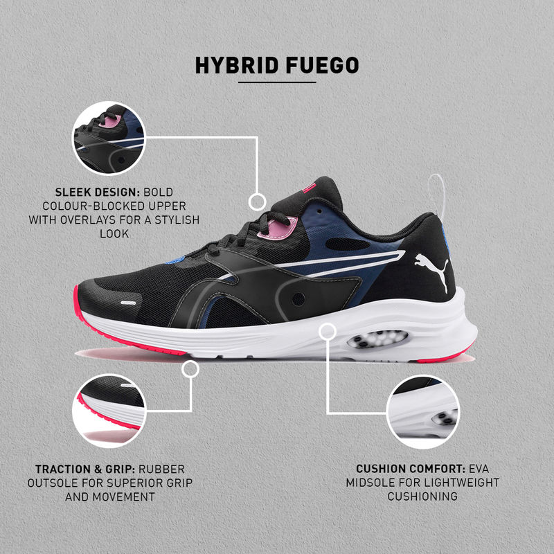 Puma Hybrid Fuego Women's Shoes - Black (3)