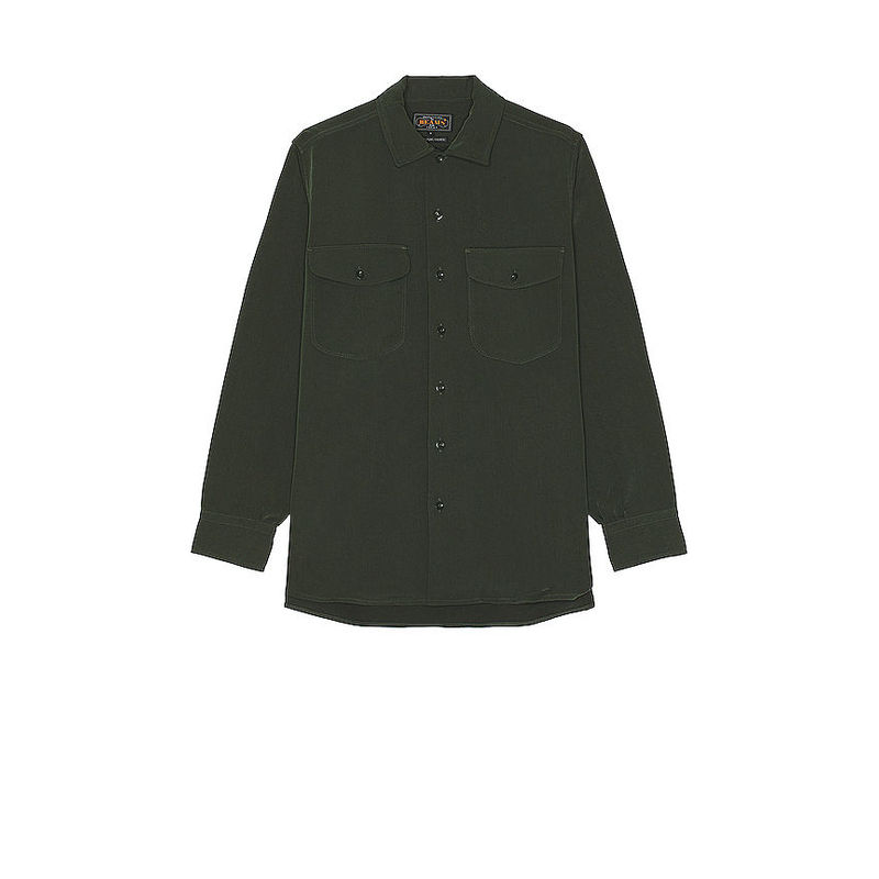 Beams Plus Work Classic Fit Pe Twill Shirt (S)