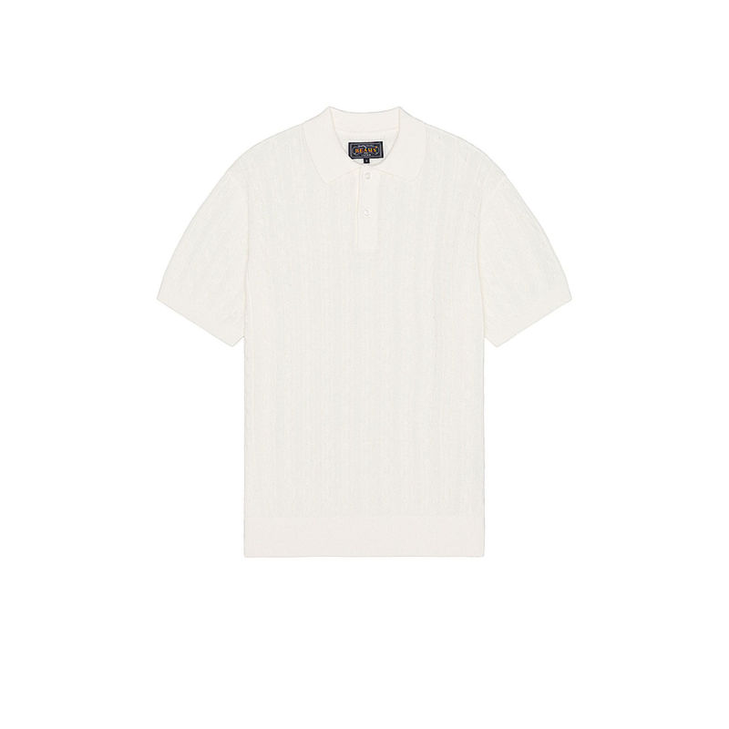 Beams Plus Knit Polo Cable (S)