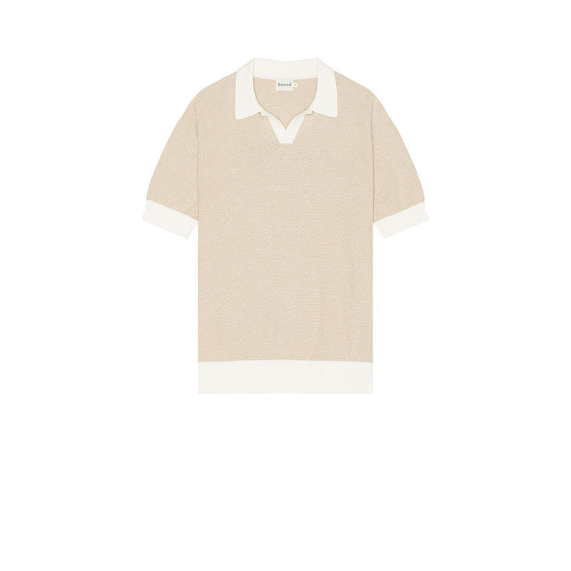 Bound Texture Knit Polo (L)