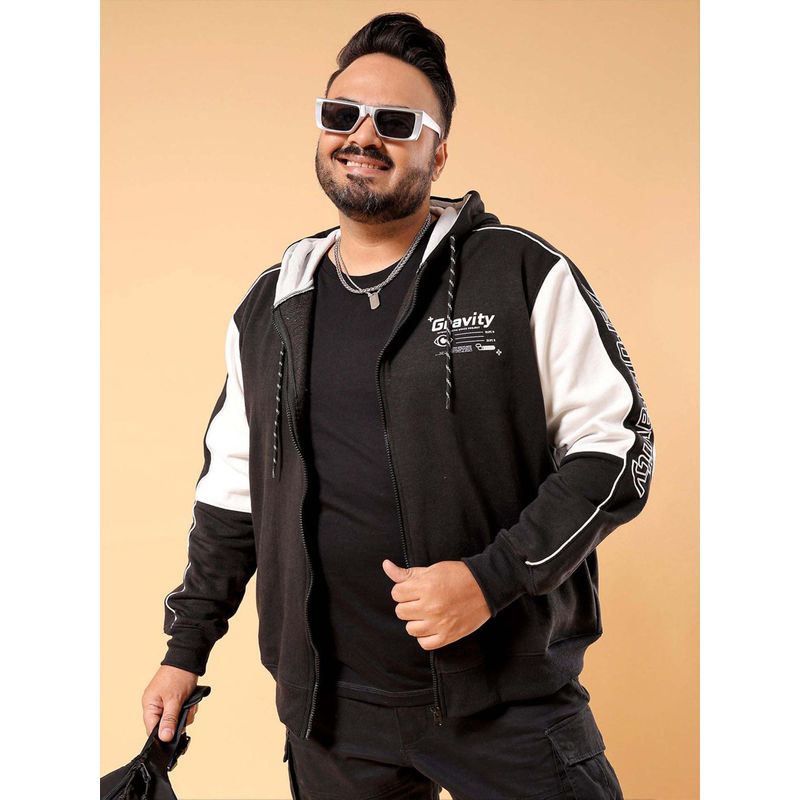 Hardsoda Men Hooded Neck Colorblock Multi-Color Hoodie (6XL)