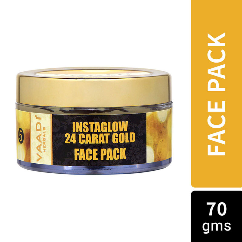 Vaadi Herbals 24 Carat InstaGlow Gold Face Pack