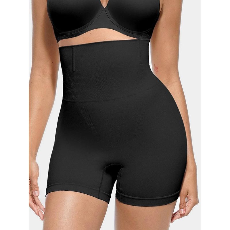 Shop The Edit Black High Waist Tummy Control Padded Shaper (S)