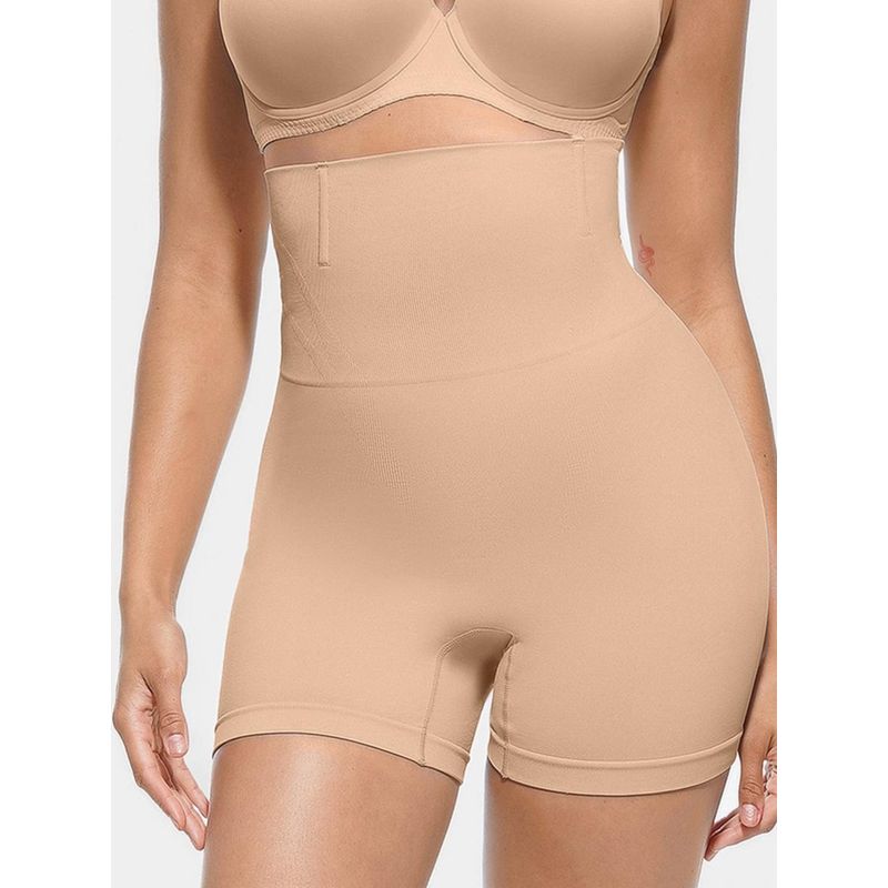 Shop The Edit Nude High Waist Tummy Control Padded Shaper (S)