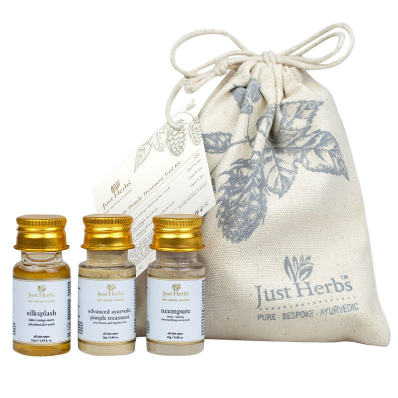 Buy Just Herbs Ayurvedic Pimple Treatment Trial Kit Online