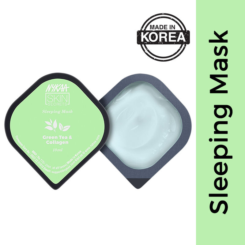 Nykaa Skin Secrets Green Tea & Collagen Sleeping Mask