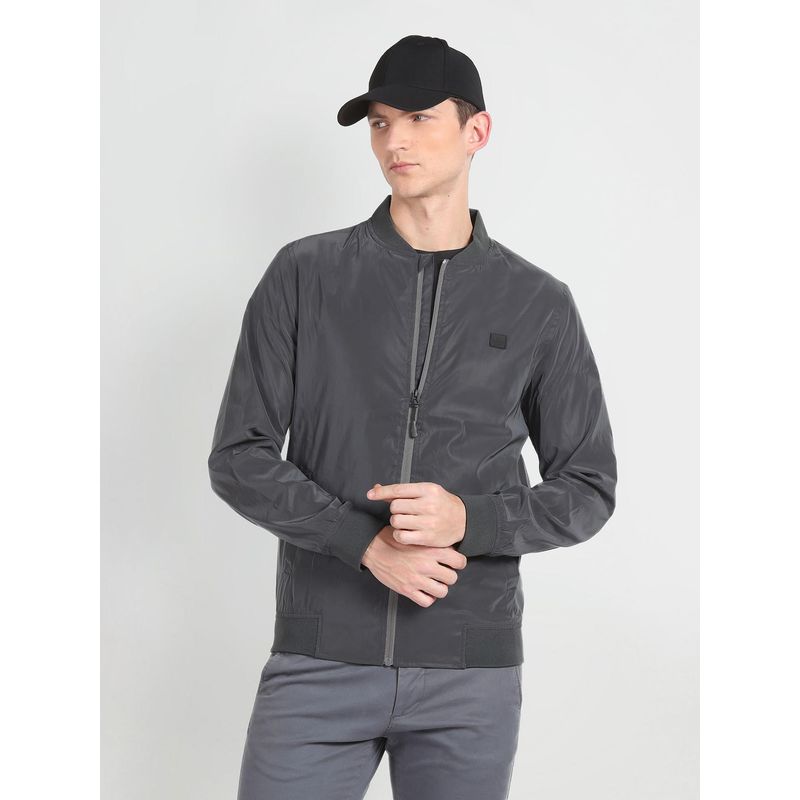 Arrow Newyork Stand Collar Solid Jacket (S)