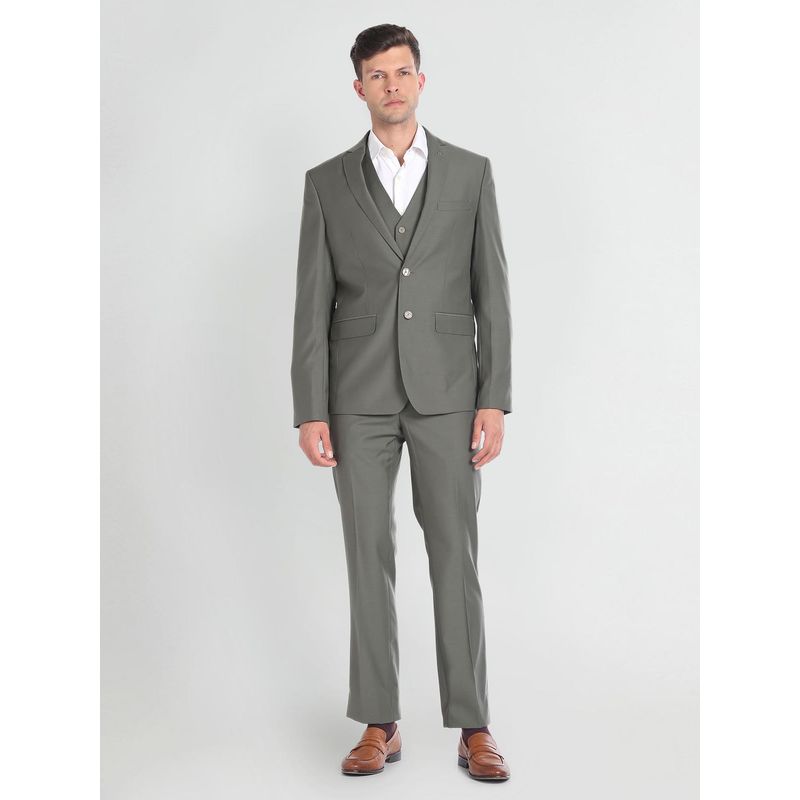 Arrow Notch Lapel Collar Three Piece Suit (Set of 3) (44)