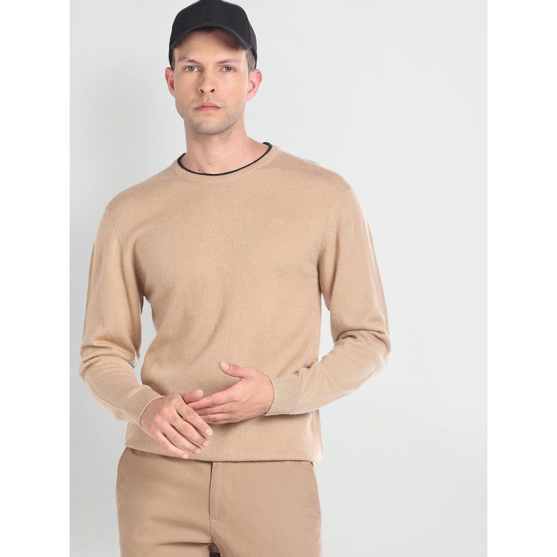 Arrow Crew Neck Merino Wool Sweater (L)