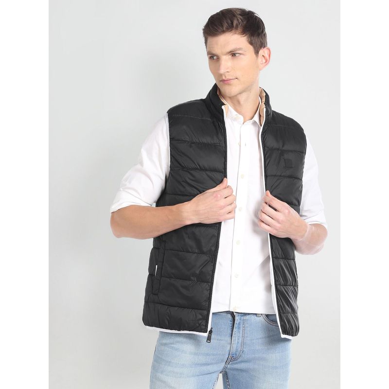 Arrow Sports Sleeveless Reversible Puffer Jacket (M)