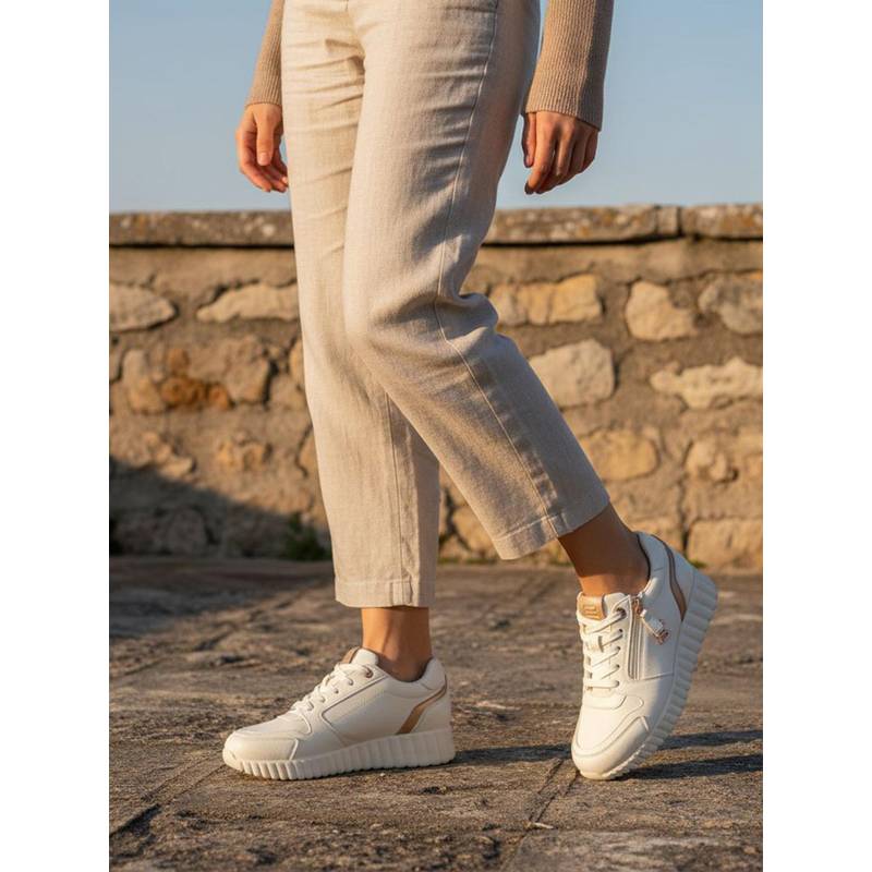 BAGATT Carini Women Off White Lifestyle Sneakers (EURO 38)