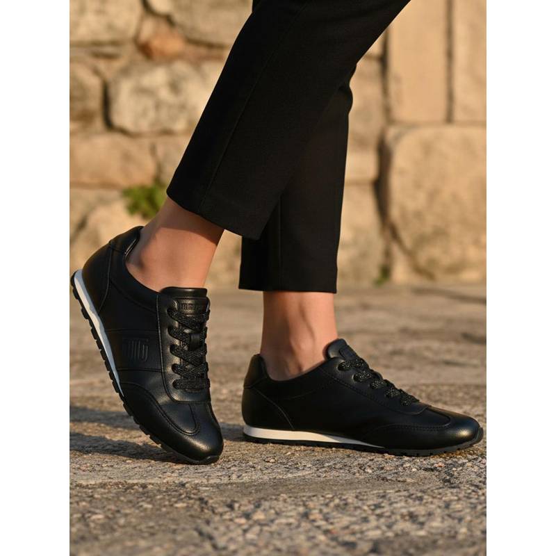 BAGATT Desna Women Black Lifestyle Sneakers (EURO 36)