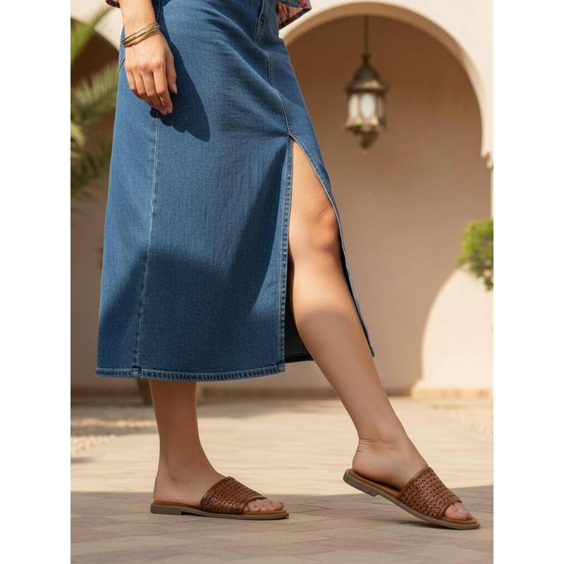 BAGATT Yasha Womens Cognac Leather Flats (EURO 36)
