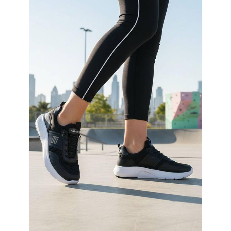 BAGATT Mirka Comfort Black Womens Athleisure Sneakers (EURO 36)