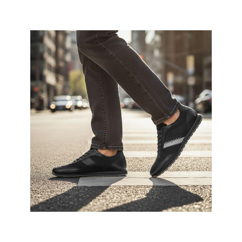 Bugatti Thorello Black Men Leather Sneakers (EURO 43)